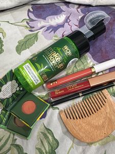 assorted makeup products
