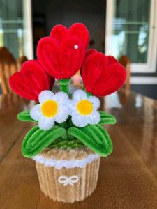 Cute Heart Flower Pot Decor