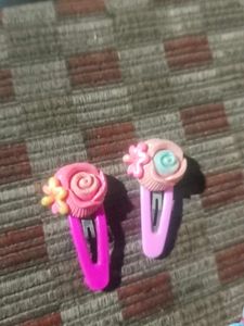 Cute Hair Clips and Necklace Set