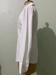 Classic White Ruffle Shirt