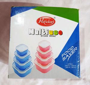 Kitchen Storage Container Set with Plain Lid for all Grocery purpose..