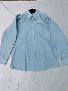 Classic Blue Striped Men's Shirt