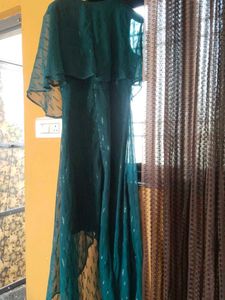 Elegant Teal Midi long party Dress