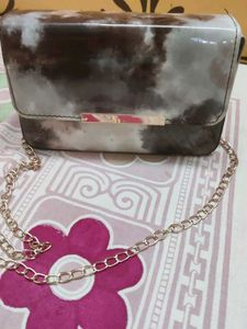 Multicolored Coffee sling bag