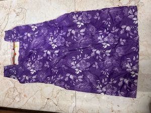 Purple Floral Print Kurta