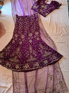 Stunning Purple Lehenga Choli Set