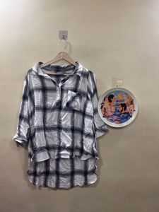 Chic Plaid Tunic Top