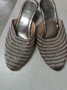 Embellished Wedge Heels