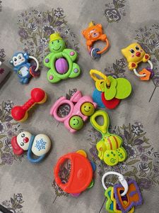 Baby Rattle and Teether Toy Set