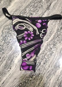 Sheer Floral Thong