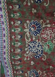Embroidered Saree Multi color