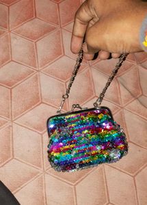 Sparkling Sequin Clutch Bag