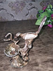 Vintage Silver Bird Figurine