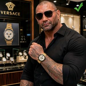 Versace Gold Chronograph Watch
