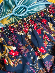 Floral Print Off-Shoulder Top