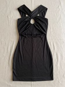 Chic Black Cutout Mini Dress