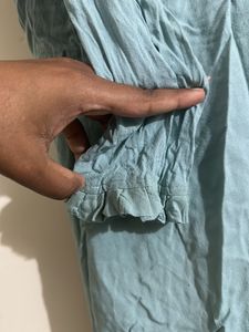 Light blue embroidery Kurta