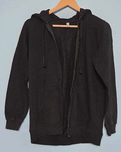 Black Zip-Up Hoodie