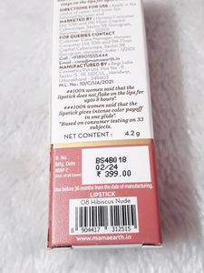 Mamaearth Creamy Matte Lipstick Hibiscus Nude