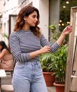 Striped Ribbed Top