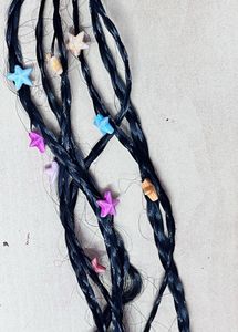 Star Braid Ponytail Wig with Beads