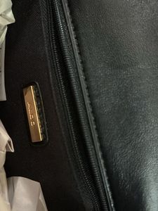 ALDO Quilted Black Handbag with Gold Chain