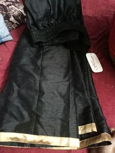 Black And Golden Border Skirt