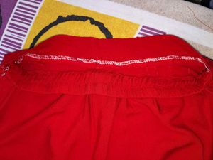 Red Flared Plazo