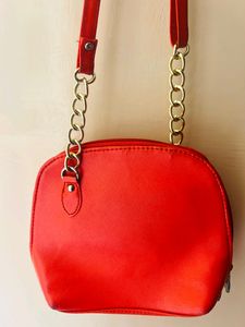 Women's Red sling bag