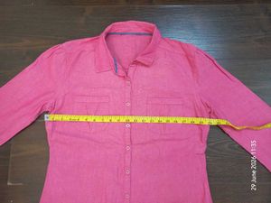 Pink Button-Up Long Sleeve Shirt
