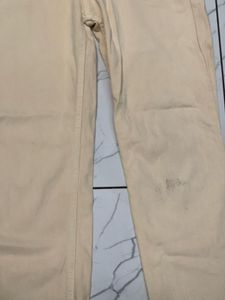 Lightweight Cream Wide Leg Pants