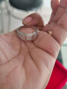 92.5 men's Ring Sparkling Diamond Band