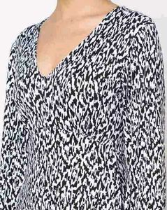 Stylish Printed V-Neck Mini Dress LR-89