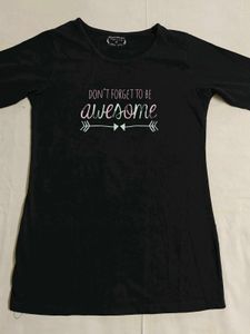 Black Graphic Long Sleeve T-Shirt
