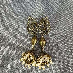new peacock drop earrings