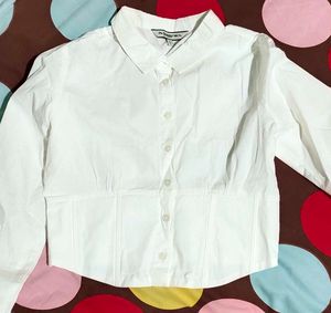 Corset Crop Shirt Top