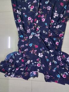 UPTOWNIE BLUE Floral Jumpsuit Size- S