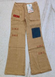 Vintage Y2K Contrast Patchwork & Red Stitching