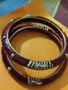 Elegant Maroon Bangles