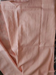 Embroided Peach Suit Fabric