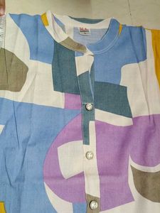 Colorful Abstract Print Kurta