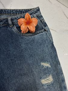 Recap distress jeans