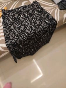Stylish Leaf Print Skirt