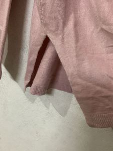 Soft Pink V-Neck Sweater