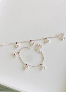 Pure Silver Kids Payal (wt:-18.060g)