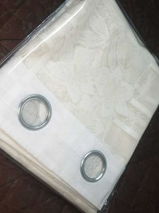 Elegant White Lace Curtains 3" 6 fit