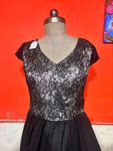 Elegant Black Lace Gown