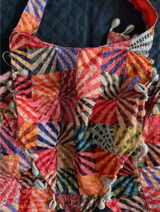 Navratri Patchwork Halter Neck blouse