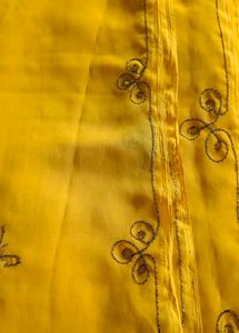 Amazing Looking Yellow Saree! ✨