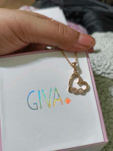 Giva Rose Gold Infinity Heart Pendant